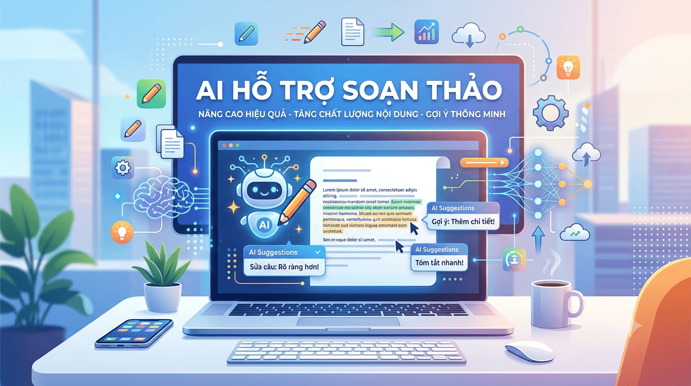 AI Hỗ Trợ Soạn Thảo: Giải Pháp Viết Nội Dung Nhanh, Chuẩn SEO Và Chuyên Nghiệp