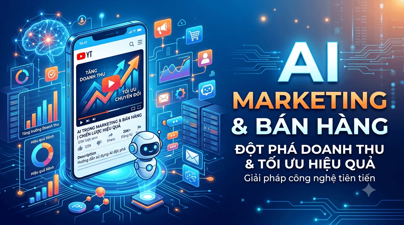 AI Marketing & Bán Hàng Hoạt Động Như Thế Nào? Cách AI Đang Thay Đổi Hoàn Toàn Doanh Nghiệp
