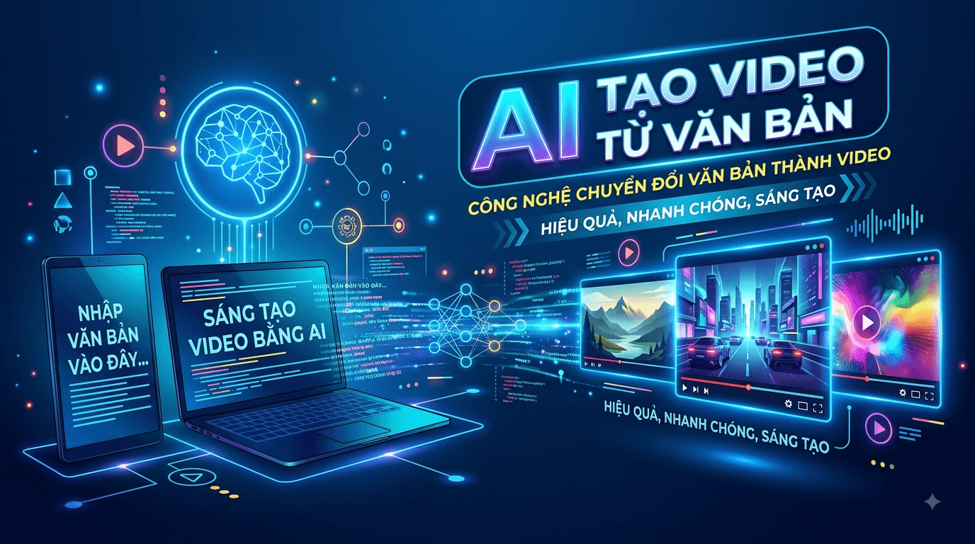 AI Tạo Video Từ Văn Bản: Cách Biến Nội Dung Thành Video Nhanh Chóng Bằng AI