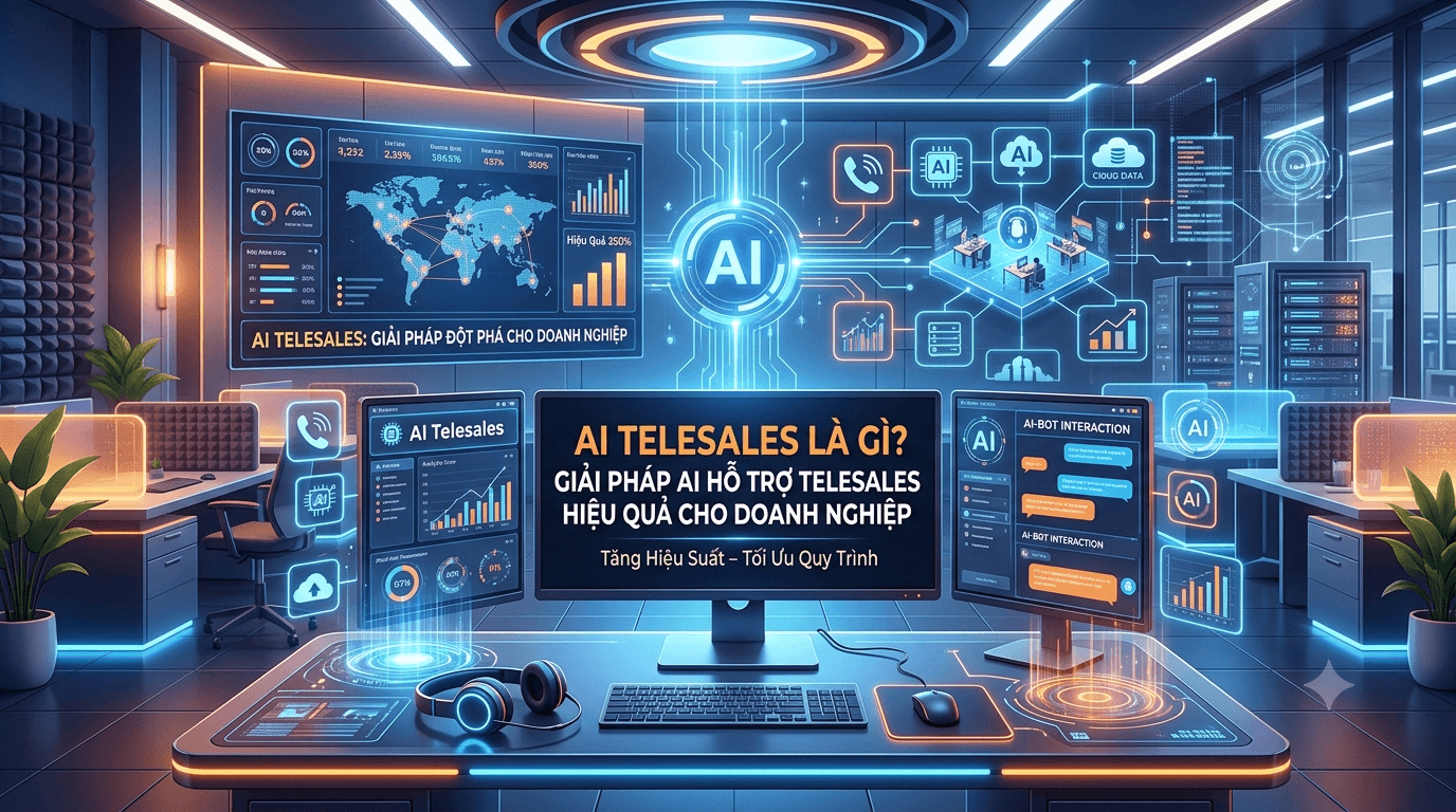 AI Telesales: Giải Pháp AI Hỗ Trợ Telesales Giúp Tăng Tỷ Lệ Chốt Đơn Và Tiết Kiệm Chi Phí